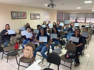 Turma de profissionais formados no Curso da Saúde (Foto: Arquivo/Pessoal)