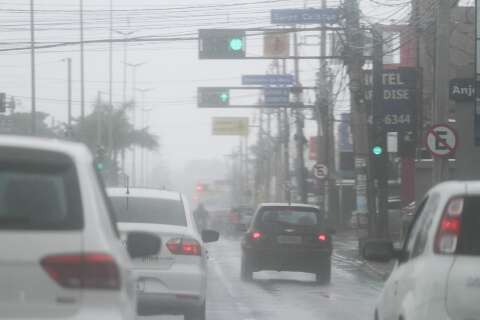 Como previsto, chove em Campo Grande e mais 7 cidades do interior 