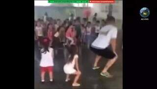 Para justificar proposta, autor do projeto exibiu vídeos de crianças dançando funk em escolas (Imagem: Reprodução)