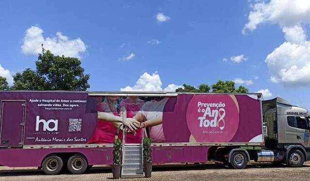 Carreta do Hospital de Amor oferece mamografia de gra&ccedil;a no Noroeste