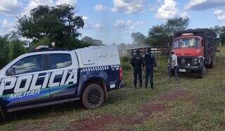 Policiais militares da Patrulha Rural em fazenda de Mato Grosso do Sul. (Foto: Divulgação/Governo MS)