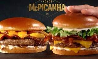 Propaganda do McPicanha, que saiu do cardápio de rede de fast food. (Foto: Reprodução)