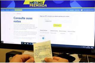Para conferir se foi contemplado, basta acessar o site programa Nota MS Premiada. (Foto: Divulgação)