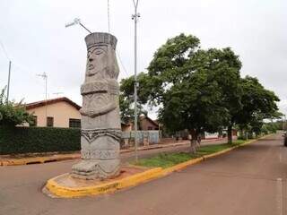 Monumento de Terenos, pequeno município de Mato Grosso do Sul (Foto: Divulgação)