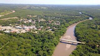 Vista aérea de Águas do Miranda. (Fotos: Edemir Rodrigues/Subcom-MS)