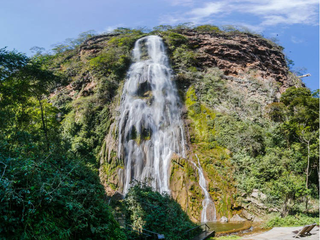 Cachoeira Boca da Onça, ponto turístico de Bodoquena. (Foto: Boca da Onça Ecotur)