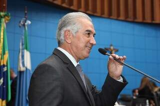 Governador de Mato Grosso do Sul, Reinaldo Azambuja. (Foto: Luciana Nassar/Alems)