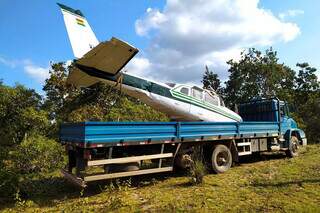 Aeronave foi apreendida após 7 dias de investigações e buscas no Pantanal. (Foto: Divulgação)