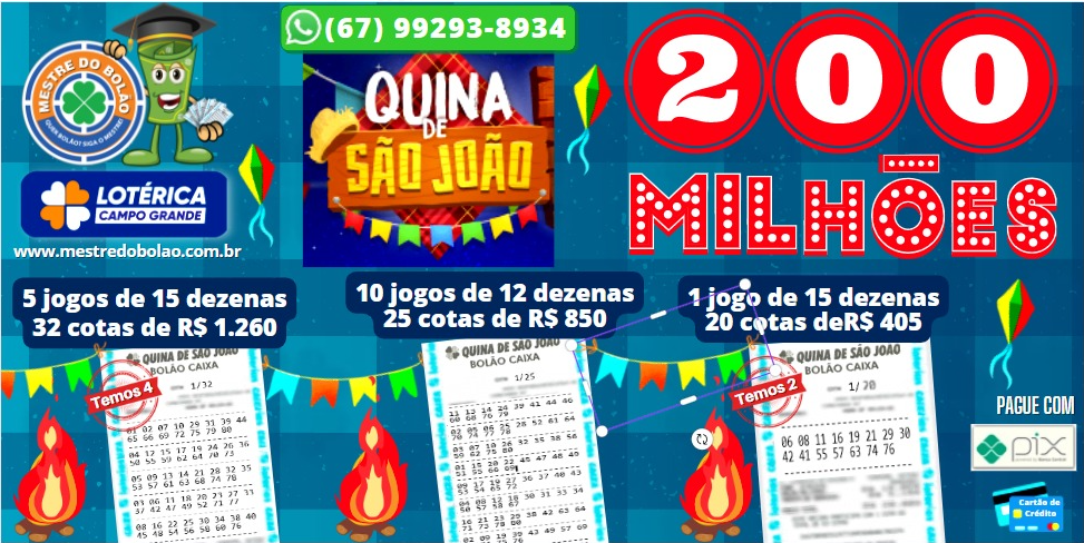 Quina de São João 2023: lotérica ensina como aumentar chances de ganhar R$  200 milhões - Ceará - Diário do Nordeste
