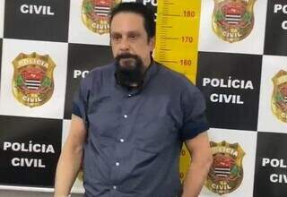 Paulo Cupertino, que estava foragido após o assassinato do ator Rafael Miguel. (Foto: PCSP/Reprodução)