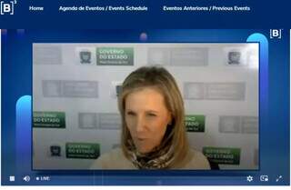 Secretária especial de parcerias estratégicas, Eliane Detoni, durante audiência pública virtual (Imagem: Reprodução)