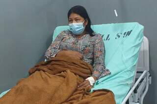 Rosa está aguardando por vaga em hospital da Capital para tratar o câncer. (Foto: Direto das Ruas)