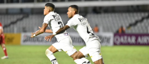Nos acréscimos, Santos arranca vitória de 1 a 0 sobre o Unión La Calera 