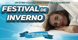 Festival de Inverno corta 50% dos preços: colchão massagem sai R$ 1.390 em 12x