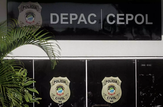 Depac Cepol, em Campo Grande, onde o caso foi registrado. (Foto: Marcos Maluf)