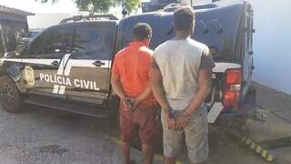 Jucimauro e Wellington, dois dos quatro presos na operação (Foto: Divulgação | PCMS)