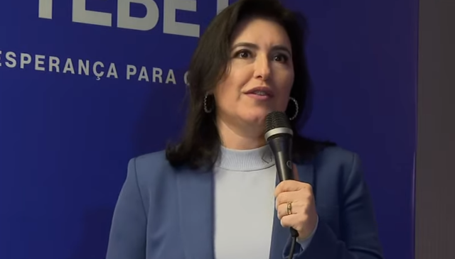 Simone Tebet diz que espera apoio do PSDB e ida ao 2º turno à Presidência 