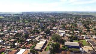 Imagem aérea da cidade de Maracaju. (Foto:Divulgação/Prefeitura)