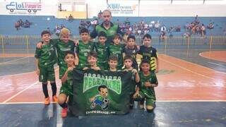 Meninos do sub-9 da Escolinha Pelezinho venceram por 6 a 0. (Foto: Divulgação)