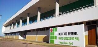 Campus do IFMS em Ponta Porã, onde será polo presencial. (Foto: Arquivo)