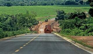Rodovias da região norte de Coxim passarão por obras. (Foto: Divulgação/Governo do Estado)