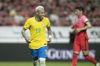 Neymar comemora gol contra a Coreia do Sul em jogo amistoso. (Foto: CBF)