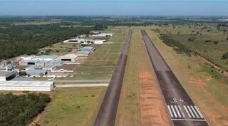 Aeródromo fica na saída para Três Lagoas. (Foto: Arquivo/Edemir Rodrigues/Subcom-MS)