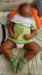 Bebê abandonado em hospital. (Foto: Unidade de Acolhimento de Campo Grande)