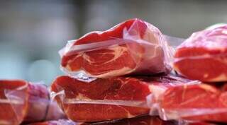 Carne bovina embalada individualmente. (Foto: Divulgação)