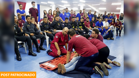 Unidade de Urgência e Emergência da Universidade UCP treina policiais paraguaios
