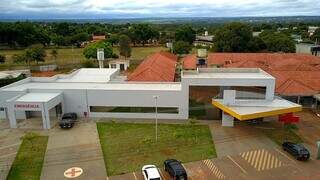 Imagem aérea do hospital de Jardim. (Foto: Chico Ribeiro) 