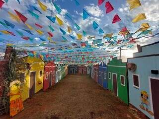 Decoração da festa está pronta para receber público. (Foto:  Divulgação) 