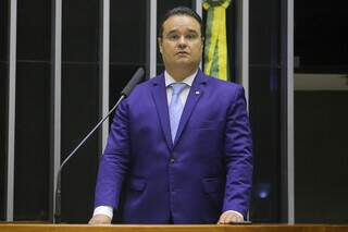 Deputado federal Fábio Trad (PSD), durante defesa na tribuna. (Foto: Paulo Sérgio/Câmara dos Deputados)