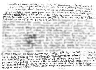 Carta encontrada com preso, durante revista na cela 6 do Pavilhão 1 da Gameleira (Foto: Reprodução)