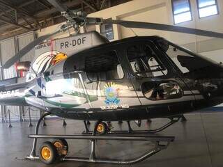 Helicóptero modelo AS350-B3, conhecido como &#34;Esquilo&#34; já está em MS (Foto: Divulgação)