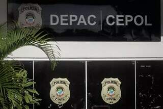 Depac Cepol, em Campo Grande, onde o caso foi registrado. (Foto: Marcos Maluf) 