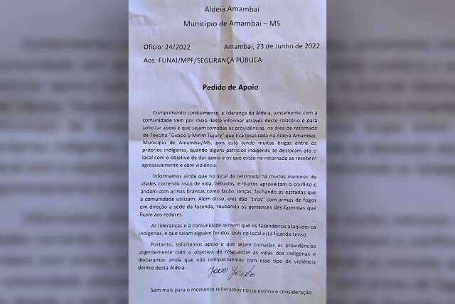 Seguran&ccedil;a P&uacute;blica recebeu &ldquo;pedido de socorro&rdquo; dos &iacute;ndios para agir em invas&atilde;o