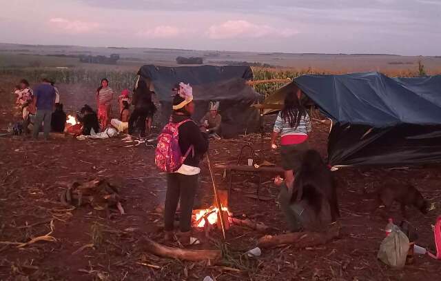 Barracos j&aacute; ocupam fazenda onde guarani-kaiow&aacute; foi morto pela pol&iacute;cia