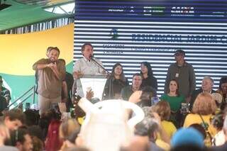 Presidente Jair Bolsonaro (PL) durante discurso nesta quinta-feira. (Foto: Marcos Maluf)