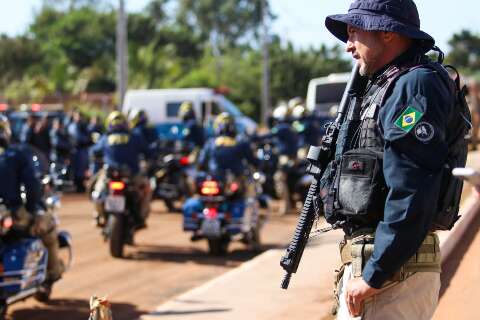 Segurança é reforçada com 120 policiais para evento no Jardim Canguru
