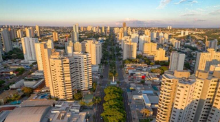 Imagem aérea de Campo Grande, onde caso suspeito de varíola dos macacos foi registrado. (Foto: Divulgação/PMCG)