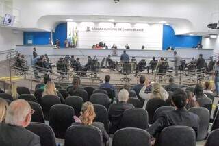 Plenário da Câmara de Campo Grande. (Foto: Marcos Maluf) -