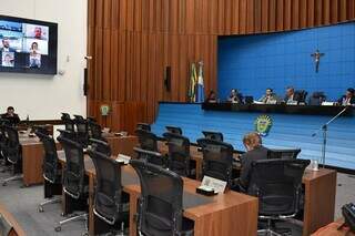 Plenário da Assembleia Legislativa de Mato Grosso do Sul. (Foto: Divulgação/Alems)