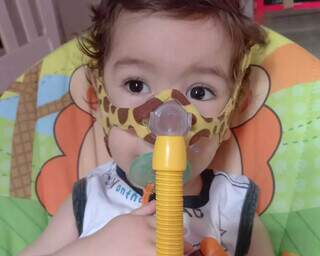 Theo recebeu o diagnóstico da AME ainda no primeiro mÊs de vida. (Foto: Arquivo Pessoal)
