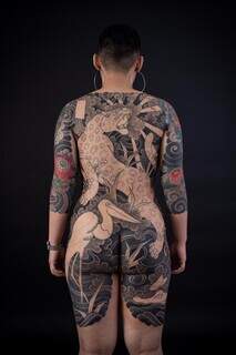 Último registro feito após 11 sessões com tatuador Fernando Toshio. (Foto: Alexis Prapas)