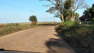 Estrada onde corpo de mulher foi encontrado hoje de manhã (Foto: Direto das Ruas)