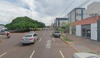 Area of ​​the hotel, on Avenida Afonso Pena, where a passenger had her cell phone stolen.  (Photo: Google Maps)