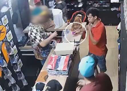Vídeo mostra ladrões comprando com cartões furtados e dão prejuízo de R$ 4 mil