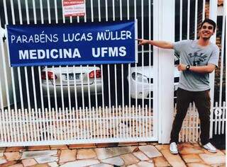 Lucas está cursando o 5º semestre de Medicina da UFMS. (Foto/Reprodução)
