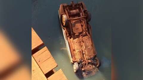 Comerciante morre após perder controle e veículo cair em rio 